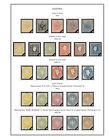 Color Printed Austria  class  1850-1937 Stamp Album Pages  53 Illustrated Pages 