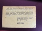 1944 State Of Texas Drivers Operator   s License