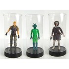 Protech Round Acrylic Action Figure Case With Black Base  2 25  X 4 75  X 2 25 