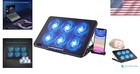 Laptop Cooling Pad 6 Quiet Fans Cooler Stand Dual Ports For 12-17  Laptop