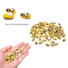 Honbay 100pcs Flatback Self Adhesive Tiny Wooden Bee Embellishments For Bee T   
