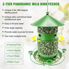 Metal Bird Feeder For Outside  Squirrel Proof Wild Bird Feeders For Outdoors    