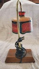  vtg Ballantine s Scotch Whisky Bottle Lamp  Lamp Shade Is Plastic  Works rare 