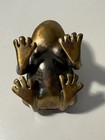 Jeweled Enamel Brass Frog   Ladybug Trinket Box Magnetic Lid Rhinestones 2   x1 5   