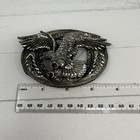 Engraved 3d Flying Eagle Belt Buckle Ejc Buckles 1995 Usa Silver Tone