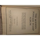 Vintage The Modern Postage Stamp Album Scott Stamp   Coin Red Hardcover W Stamps