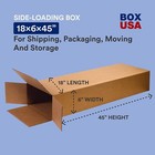 5 Pack Electric Guitar Cardboard Box Side Loading Corrugated 18  L X 6  W X 45