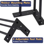 Hairpin Furniture Legs - 40  Metal Table Legs  Rubber Floor Protectors  For 