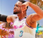 Nike Nba Miami Heat  3 Dwayne Wade Vice City Edition Basketball Jersey Sz 50 L