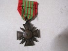 Vintage Military Medal Ww2 1939 French Croix De Guerra Cross Of War  19