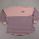 Disney Cruise Line Spirit Jersey Shirt Size Small Pink Striped Glittery Embossed