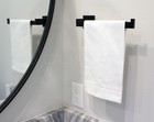 Heavyweight White Hemstitch Fingertip Towels - 70 30 Cotton Linen Blend - 14x22