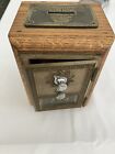 Vintage Post Office Box Door Safe Piggy Bank W combo Limited Edition      Awesome