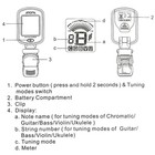 Guitar Tuner Clip On For Chromatic Tuning Modes Guitar   Bass   Ukulele   Violin