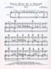 Goose Never Be A Peacock Sheet Music Saratoga Harold Arlen Mercer Musical Flop