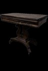 19th Century Mahogany Parlor Game Table Fold-out