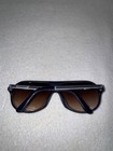 Vintage Unisex Aviator Sunglasses Abc Sports Navy Blue Rim Reflective Lenses