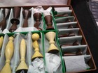       new Vintage 1958 Anri Universum Space Chess Set Atomic Arthur Elliott In Box