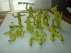 10 Vintage Marx Yellow Indian Guys