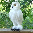 Lifelike Feathered Owl Figurine - Realistic Bird Replica For Home D  cor  Garden