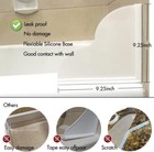 9 25 X 9 25in 2 Pcs Large Shower Splash Guard Kit For Bathtub Shower Corner