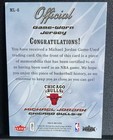 2006-2007 Michael Jordan Game Worn Jersey Fleet Card-lot