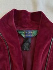 Vtg Alexander Julian Colours Lounge Robe Burgundy Color One Size Usa Luxury 