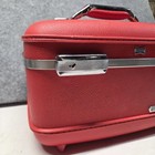 Vintage American Tourister Red Hard Side Train Travel Vanity Makeup Case 60s Mcm