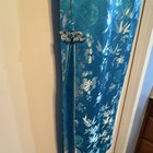 Binh Thuan Fashion Women s Blue Satin Cheong-sam Dress Cotton Blend Size S