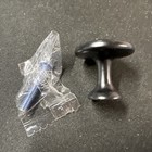 Round Cabinet Knobs Collection Matte Black Kitchen Bath Handles Pulls Modern 7 8