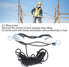 Block And Tackle Pulley System  4400 Lbs Breaking Strength Heavy Duty Rope