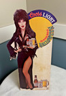 Vintage 1991 Coors Light Elvira Halloween Cut Out Tabletop Tent Stand 8 5x4x2 5