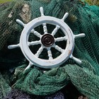 Ships Wheel   33      huge And Heavy  Beach Decor  Tiki Decor  Free Ship 