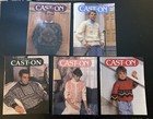 Lot 14 Cast On Magazines For Knitters 1990-93 Classic Vintage Knitting Patterns