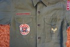 Vintage Bsa Boy Scouts Official Shirt Sanforized Binghamton Ny Patches Neck 13