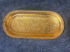 Vintage Metal Coffin Plate  at Rest    Antique Old Funeral Casket Plaque
