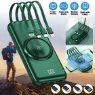 Portable 900000mah Wireless Power Bank Super Fast Charger 2 Usb External Battery