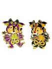 Disney Pin 2024 Hkdl Halloween Chip   Dale Bat Skeleton Hong Kong Disneyland