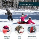 Lifetime 91181 4  Red Plastic Snow Sled 48  2 Pack Outdoor Winter Toboggan Kids