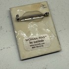 Vintage 90   s Woman Pin Brooch By Lucinda Jewelry