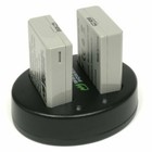 Wasabi Power Battery  2-pack  And Dual Charger For Canon Lp-e5