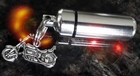 Silver Anointing Oil Holder With Waterproof Vial And Roadster Motorcycle 