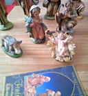 Lot Of 11 Fontanini The Holy Family Christmas Figures Italy