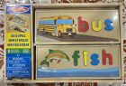 Melissa   Doug See   Spell Wooden Educational Toy With 8 Double Sided Boards New