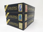 Da Vinci Poker Size Jumbo Index 100  Plastic Playing Cards Collection  3 Pack 