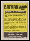 1989 Topps Batman Movie Trading Card  104 Flight Of The Batwing