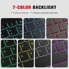  7 Color Backlit  10 Inch Ultrathin Wireless Bluetooth Keyboard For Ipad Samsung
