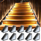 Led Solar Step Lights Outdoor Garden Path Porch Deck Stairs Lamp Ip67 Waterproof