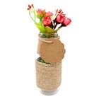  100pcs Brown Craft Scalloped Paper Gift Tags With String  Brown-100pcs-2 4inch