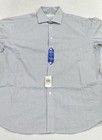 Calvin Klein Men s Wrinkle Free Dress Shirt  Blue  Size L  16-16 5  32 33 